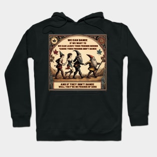 80s Vintage We Can Dance Music Fantasy Illustration Hoodie